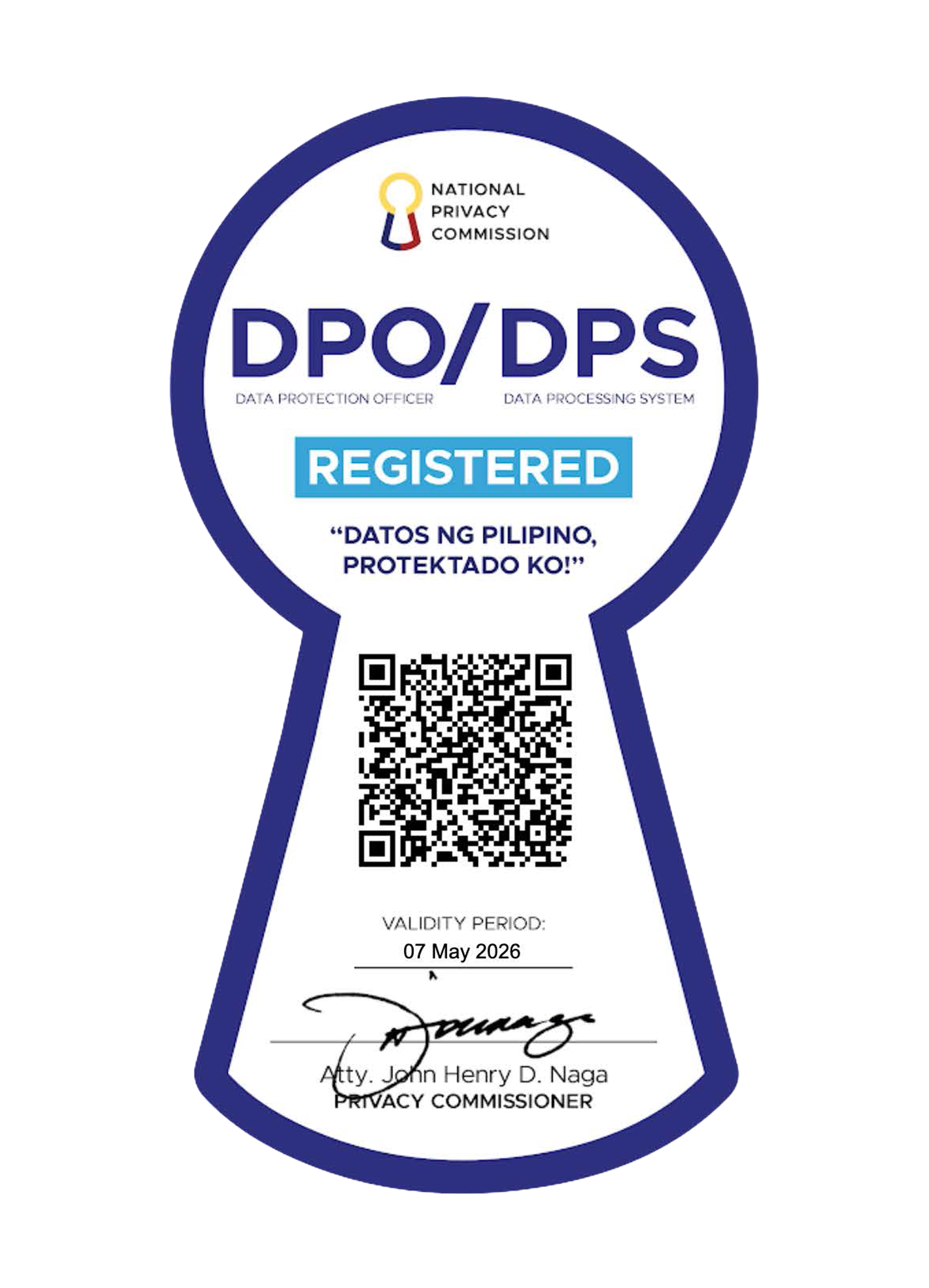NPC Registered Seal - Data Privacy Compliance